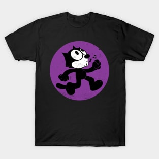 Felix The Cat Walking Whistling T-Shirt